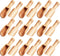 Arroyner 30 PCS Mini Wooden Spoon Set, Mini Bamboo Spoons for Bath Salts, Spices, Cooking