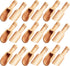 Arroyner 30 PCS Mini Wooden Spoon Set, Mini Bamboo Spoons for Bath Salts, Spices, Cooking