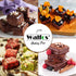 Walfos Mini Silicone Brownie Pan, 3 Piece 6-Cavity Non-stick Square Baking Pan for Brownies and Muffins