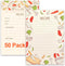 Toplive 50 Pack Recipe Cards: 4x6 Double Sided Kitchen Cards, Thick Cardstock for Bridal Showers and Housewarming Gifts