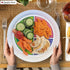 Health Beet 10” Macro Diet Portion Control Plate - Balanced Eating with 3 Flat Sections for Veggies, Carbs & Protein