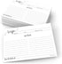321Done 5x7 Recipe Cards (Set of 50) White Modern Scribble - Double-Sided for Weddings, Recipe Gift Exchange