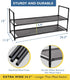 2 Closet, 10 Sundaze Shoe Rack - Tier Shoe Rack for Front Door Entrance, Sturdy Long Shoe Organizer for Bedroom