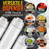 Set 6 16 oz of Inverted Condiment Squeeze Bottles Upgraded Design with Added Sealing Gaskets, Self-Closing Valve