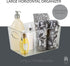 Simplify Large Horizontal Organizer Bin, Multi-Purpose Storage for Fridge, Bathroom, Desk, and Cosmetics