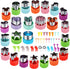 24pcs Vegetable Cutter Shapes Set, Mini Cookie Cutters, Fruit Cookie Pastry Stamps Mold with 30pcs Food Picks and Forks