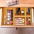 Secura Kitchen Drawer Utensil Organizer Box Set, 5 Pack Bamboo Holder for Cutlery, Makeup, Silverware, Jewelry