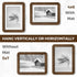 5x7 3 Pack, 5 7 4x6 5x7 Fun Memories Picture Frame USA-Sourced Walnut Wood Photo Frames with Plexiglass, Handcrafted
