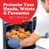 Big Red House Silicone Oven Mitts - Blue Denim Set of 2, 12.5" - Heat Resistant Kitchen Gloves