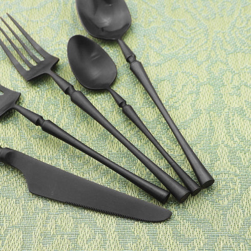 Gugrida Unique & Beautiful Flatware Set, 5 Piece Iridescent Silverware Sets, 18/10 Stainless Steel Reusable Cutlery Set