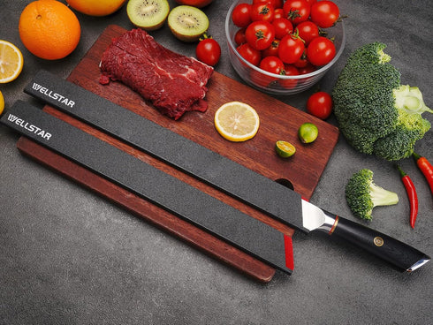 WELLSTAR Knife Edge Guards Set - 2 Piece 14 Inch Universal Blade Covers, BPA Free ABS