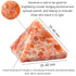 Sunstone Pyramid Crystal Healing Stones, 1.5" Natural Stone Pyramid for Meditation and Chakra Balancing