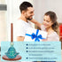 Countertop Home,4 Turtle Paper Towel Holder,Coastal Kitchen Decorative,Funny Yoga Turtle Wooden Blue Paper Towel Stand