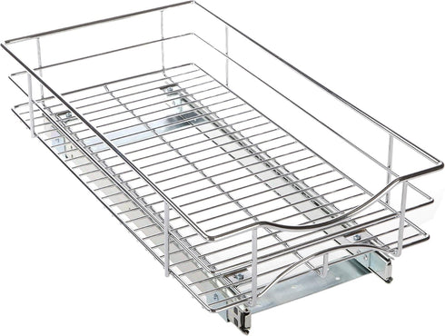 Home Zone Living Pull Out Kitchen Cabinet Organizer, Slide Out Drawer for Space Saving Storage, 11” W x 21” L