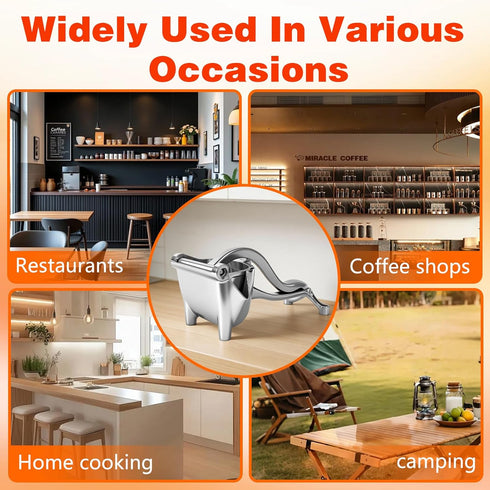 Generic Manual Juicer, Hand Press Lemon Squeezer & Citrus Press - Upgrade Aluminum Alloy Fresh Fruit Juice Extractor