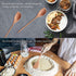 12" Wooden Corner Spoon, Solid Wood Spatula & Spoon, Handcrafted Cooking Utensil for Baking, Stirring, Serving, Scraping