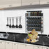 28 Set Countertop, Skiileor Spice Rack Organizer with Spice Jars, Black LidsSpice Labels, Chalk pen and Funnel