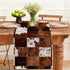 Cowhide Table Runner,Dining Decor for Kitchen Coffee Table Family Dinners Holiday Parties