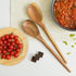 2PCS Acacia Wooden Spoons for Cooking, 14 Inch Smooth Finish Cooking Spoons, Comfortable Grip Wood Utensils