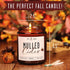 Mulled Cider Candle, Fall Scented Candle with Cinnamon & Nutmeg - Infused with Essential Oils, 9oz Reusable Jar