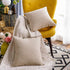 Jeanerlor Set of 2 Decorative Cotton Linen Couch 26"x26" Throw Pillow Case, Durable Classy Cushion Cover for