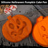 Webake Pumpkin 8 Inch Cake Pan, Silicone Jack-O-Lantern Mold, 3D Pumpkin Shaped Baking Pan for Halloween