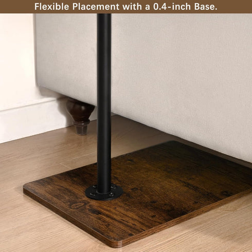Waipfaru Swivel Height Adjustable Side Table Sofa Tray, Tiltable Sofa Bed Bathroom Study TV Tray C Shaped End Table