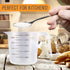 U.S. Kitchen Supply Plastic Measuring Cups with Handles 16 oz (500 ml) Set of 6 Clear Microwave Safe Kitchen Cups