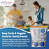 Bluapple Ethylene Gas Absorber Produce Saver Combo Pack, 8 Packets and 2 Bluapples, Keeps Fruits Fresh