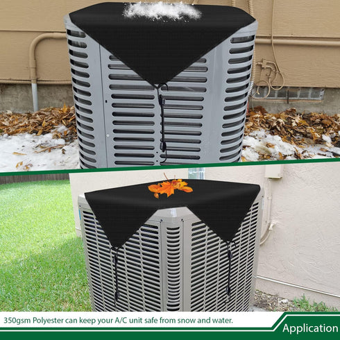 Air Conditioner Covers for Outside Units, 32'' x 32'', Waterproof Vinyl AC Unit Cover Defender
