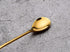Gold Leaf Coffee Spoon Set of 6, Ice-Cream Tea Stirring Spoons 4.7 Inches Retro Dessert Demitasse Espresso Spoons Stainless Steel Mini Cutlery Kitchen Tableware (6 Spoons-Gold)