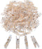 100 Pieces Clear Plastic Utility Paper Clips, Photo Paper Peg Pin, Clothes Line Clips, Craft Clips, 3.5 x 0.5cm x 0.7cm