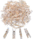 100 Pieces Clear Plastic Utility Paper Clips, Photo Paper Peg Pin, Clothes Line Clips, Craft Clips, 3.5 x 0.5cm x 0.7cm