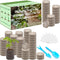 ZeeDix 100 Pcs 30mm Peat Pellets Seed Starter Soil Pods for Vegetable Seedling with 100 Labels & 2 Tools