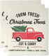 DII Swedish Dishcloths for Kitchen & Cleaning - Reusable, Machine Washable, Biodegradable, 3 Piece Christmas Truck