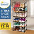 6 Closet, Closet, 12-18 Sundaze Shoe Rack - Tier Tall Shoe Rack for Sturdy Stackable Shoe Organizer for Bedroom