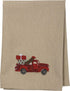 Primitives by Kathy Stitch Art Dinner Napkins Set - Truck with Christmas Tree