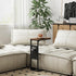 TB01BB082 TUTOTAK C Shaped End Table, Side Table for Couch, Sofa Table with Storage Bag, TV Tray for Living Room