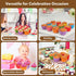 Gifbera Bright Rainbow Jumbo Cupcake Liners, 400-Count Large Colorful Paper Baking Cups