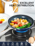 MICHELANGELO Small Frying Pan, 8 Inch Nonstick Frying Pan with Lid, Non-Toxic Omelette Pan with Stainless Handle,