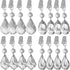 AVLA 16 Pack Tablecloth Weights Kit, Crystal Table Cover Pendants with Metal