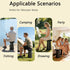 17.7" 9.8"(25cm) Thick Seat Cushion for Telescopic Stools (Exclude Stool), D Chair Pads with Soft Foam and Three Pegs