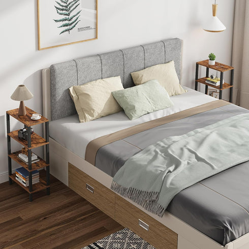 TB01BB078 TUTOTAK Small Side Table, Narrow End Table, Skinny Sofa Table, Slim Nightstand, Couch Table, Living Room, Bed