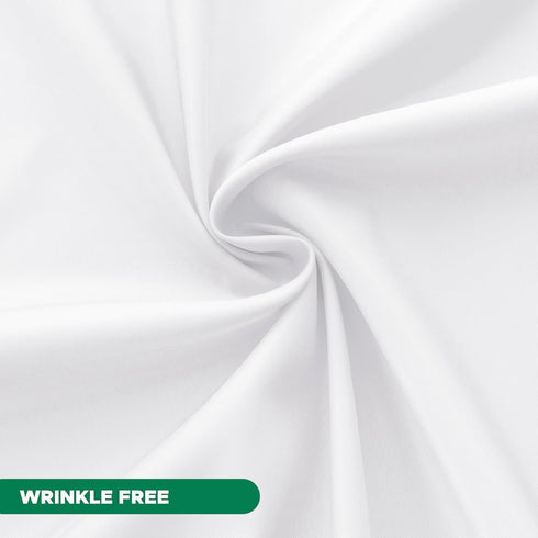Biscaynebay Hotel Quality Fabric Shower Curtain Liners, 72" X 72", White Water Resistant with Rust Resistant Grommets