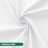 Biscaynebay Hotel Quality Fabric Shower Curtain Liners, 72" X 72", White Water Resistant with Rust Resistant Grommets