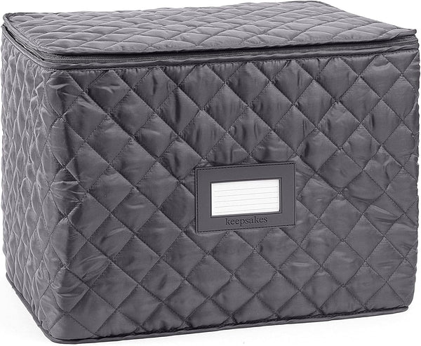 Covermates Keepsakes Adjustable Glassware Storage with Padded Protection and ID Window