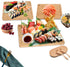Bamboo Cutting Boards for Kitchen - Chopping Boards with Juice Grooves and Easy Grip Handles for Meat, Vegetables