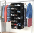 Closet, 24 coastal rose Hanging Shoe Organizer for Sections Shoe Holder Hanger Rack, Space-Saving Shoe Organizers