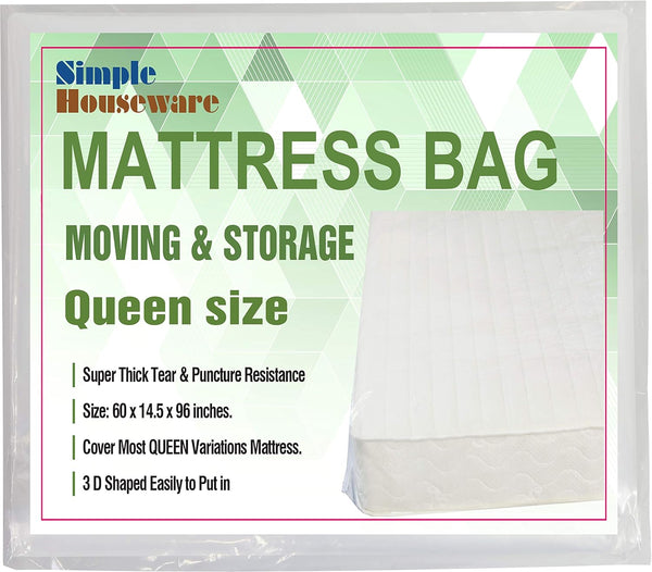 Simple Houseware Queen Size Mattress Bag for Storage and Protection