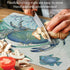 Cut N' Funnel Oceana Designer Flexible Plastic Cutting Board Mat, 15" x 11.5", Easy to Clean